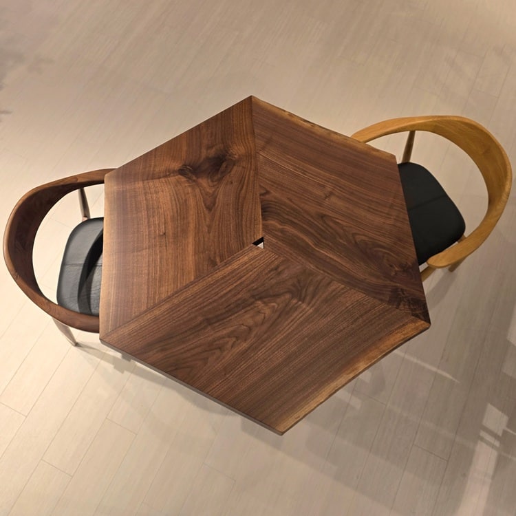 神戸店　ウォールナット テトラ　幅118×奥行111×厚み5(cm)