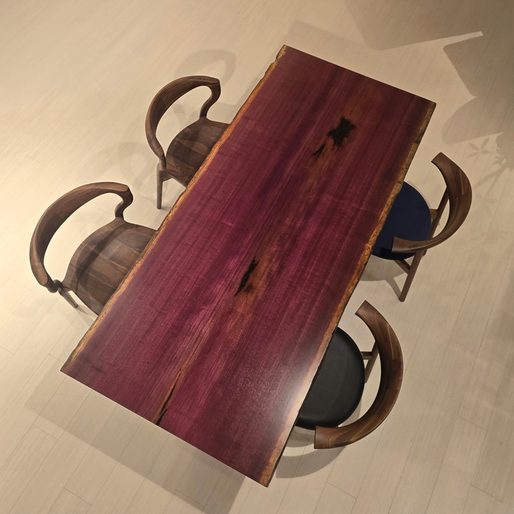 神戸店　パープルハート(接ぎ)　幅180×奥行80×厚み5cm