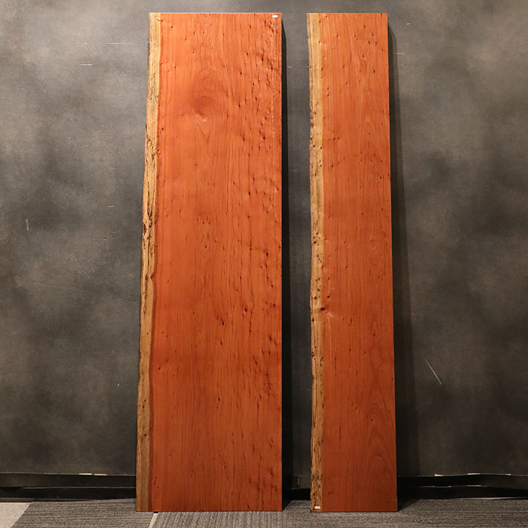 一枚板　レッドオバンコール　1802-6-1+7-3　(W200cm)