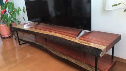 テレビボードの一枚板事例 | 一枚板テーブル、無垢材 天板の販売 