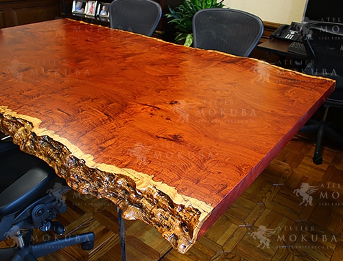 【国内即発送】 花梨　高級木材　一枚テーブル 座卓/ちゃぶ台