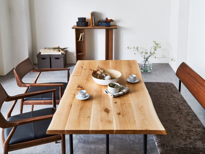 無垢材・一枚板の天板 テーブル - 家具