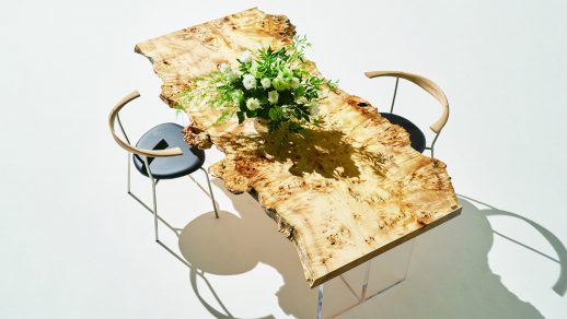 ポプラ一枚板テーブル
