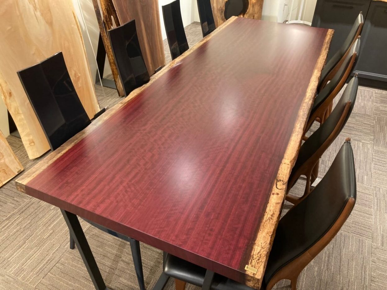 おすすめのパープルハート一枚板 | 一枚板テーブル、無垢材 天板の販売 
