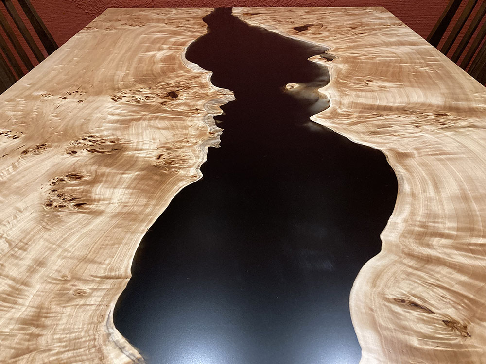 ポプラ レジンテーブル【大阪府 某飲食店様】 – 一枚板、無垢材 天板の