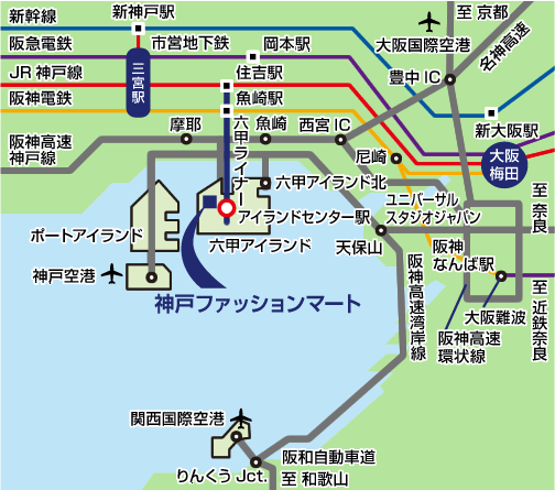 神戸ファッションマート　地図