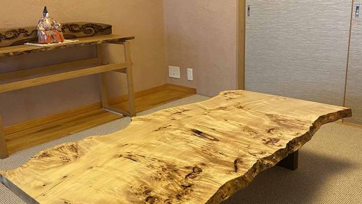 1122 □ ポプラ テーブル ローテーブル ダイニング 座卓 一枚板 天板 