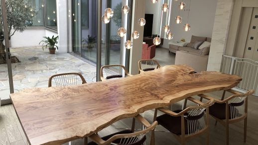 一枚板テーブルの事例 – 一枚板テーブル・無垢材家具の専門店-ATELIER 