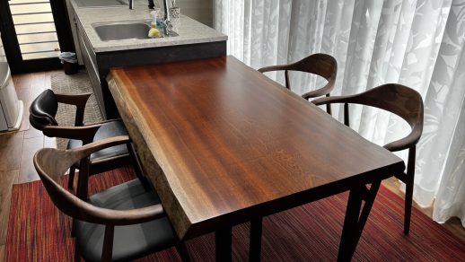 ケヤキの一枚板テーブル事例 – 一枚板テーブル、無垢材 天板の販売