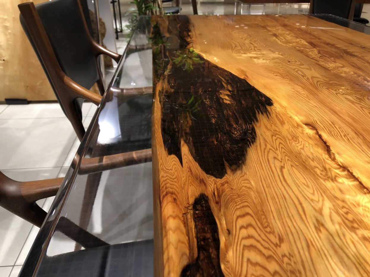 レジンギャラリーオープン – 一枚板テーブル、無垢材 天板の販売 
