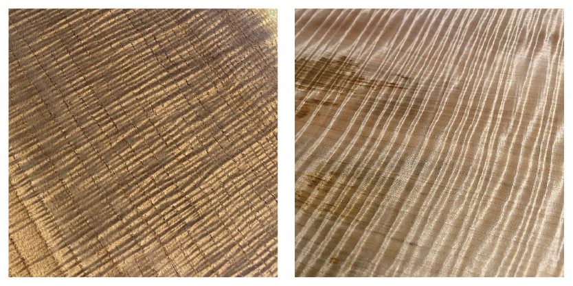 G-3　チークまさ目一部杢あり 突板化粧板 T-211 チーク柾目 \u2013 化粧板メーカーの伊千呂