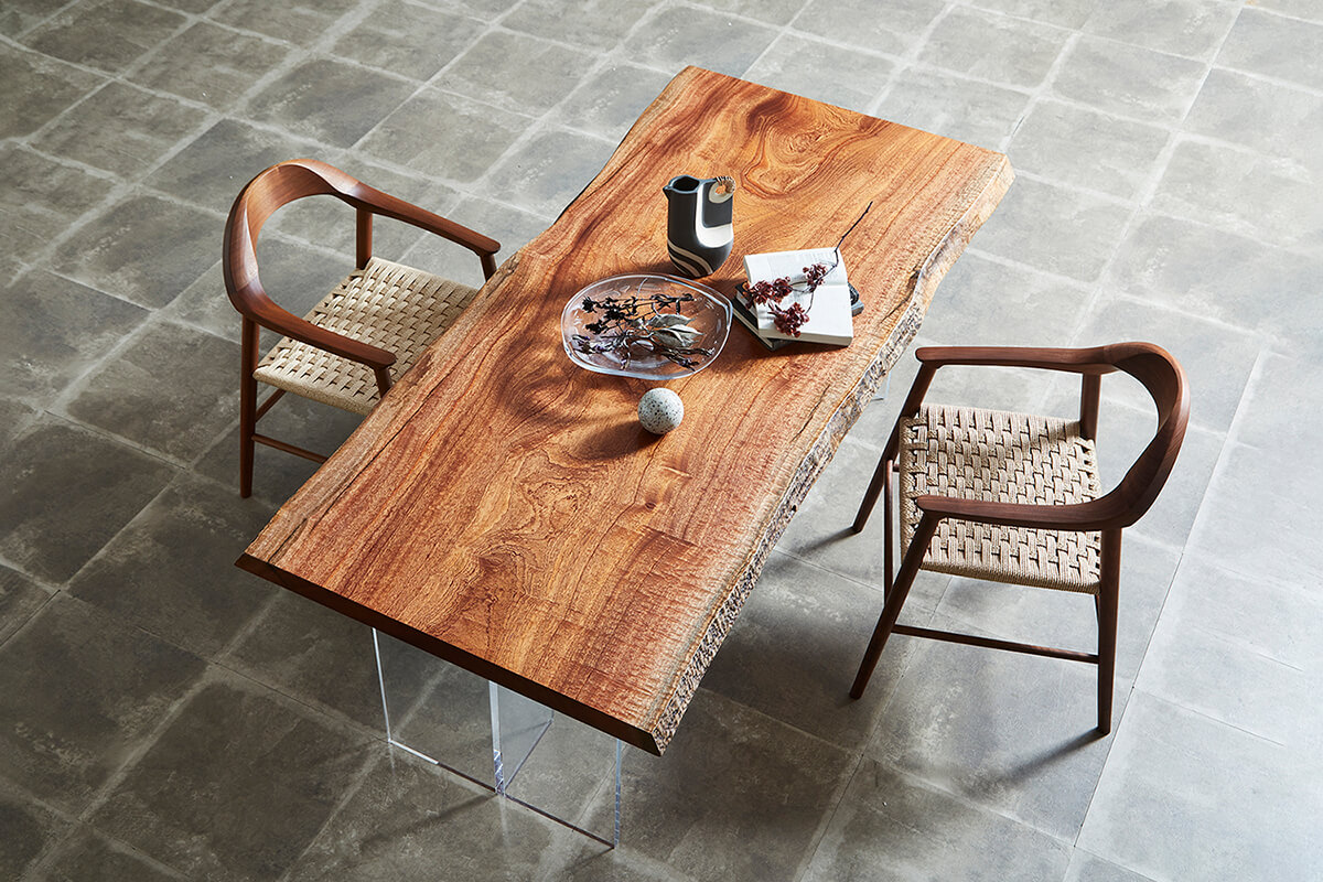 サペリ一枚板テーブル