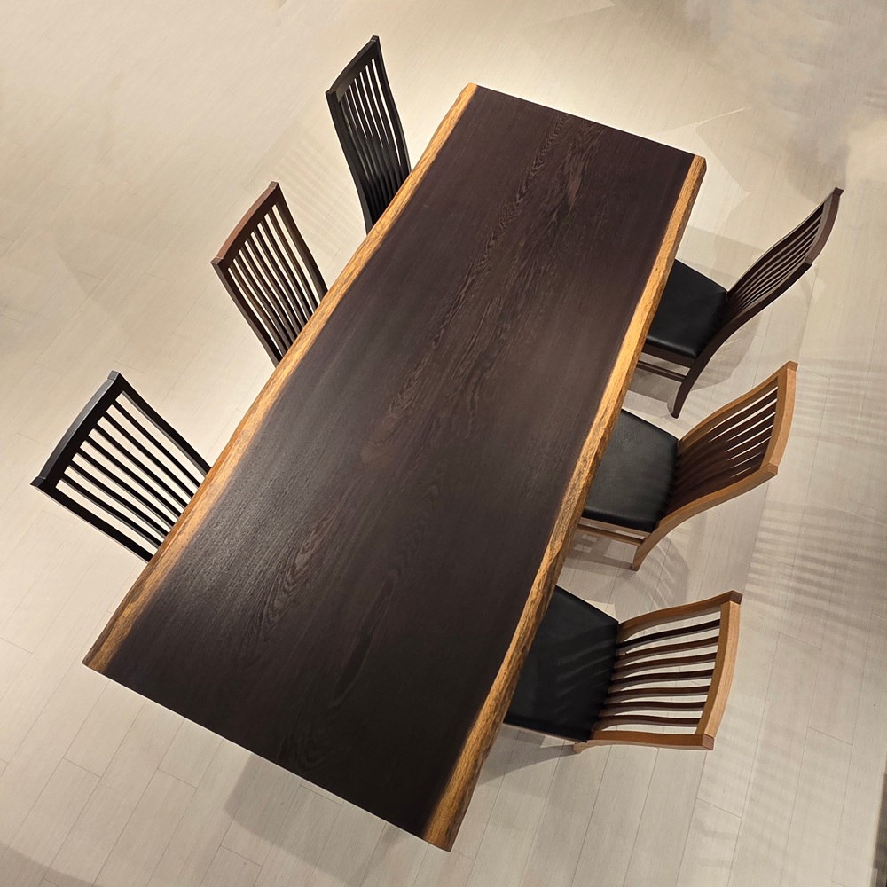 神戸店おすすめのウェンジ接ぎ天板