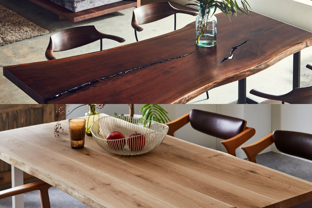 ウォールナット、オーク