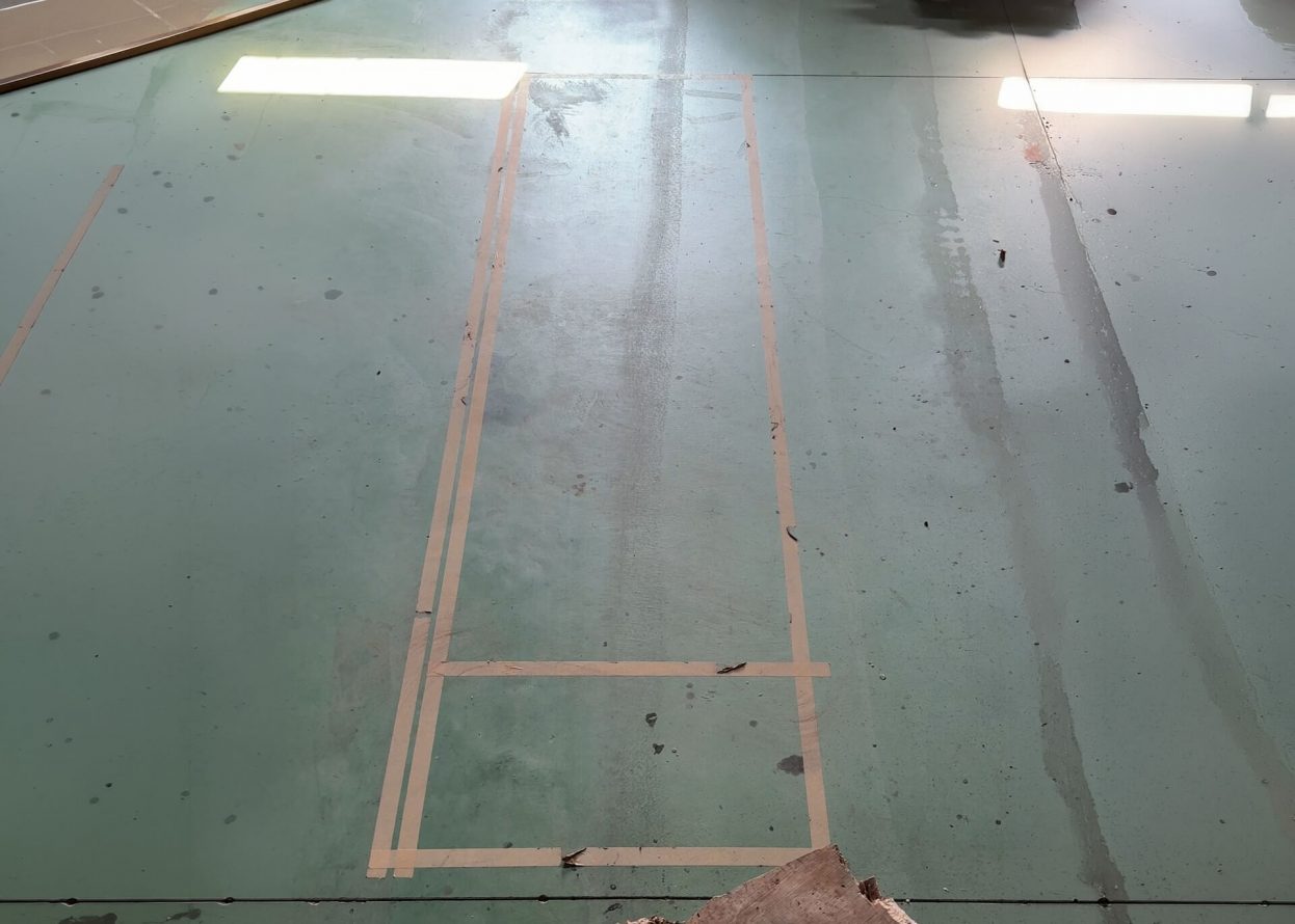 原木の位置決め